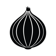 red onion isolated on white background