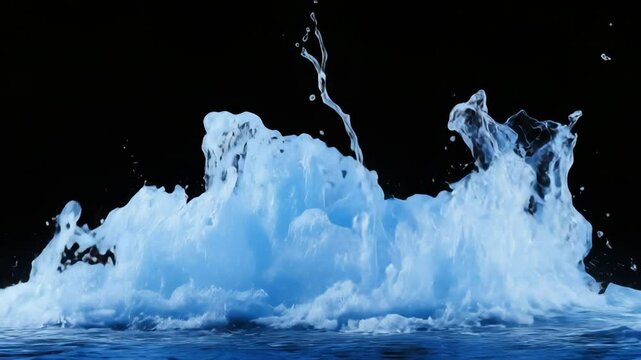 Captivating Water Splash on Dark Background