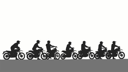family on bikes