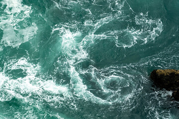 waves and rocks