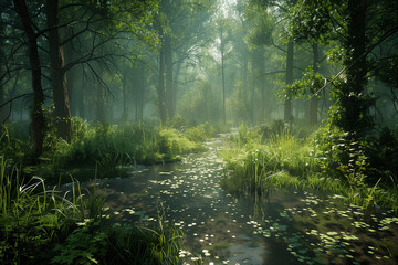 Fototapeta premium Mysterious ancient forest