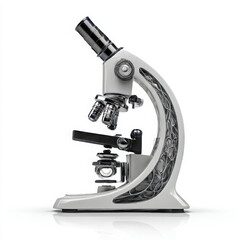 A microscope science tool equipment on white background
