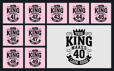Fototapeta premium This king makes 40 look good