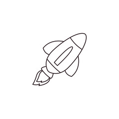 rocket space ship space vector symbol sign illustration success icon emoji
