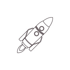 rocket space ship space vector symbol sign illustration success icon emoji