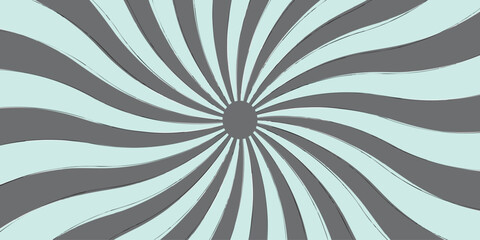 Abstract background with Classic vintage sun rays swirling pattern background . Vintage beam sunburst with Spiral radial striped backdrop desig sky Blue and olive  sunshine pattern vector 