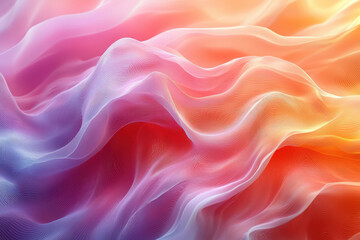 Obraz premium Color Flow Light Waves – Abstract Futuristic Background
