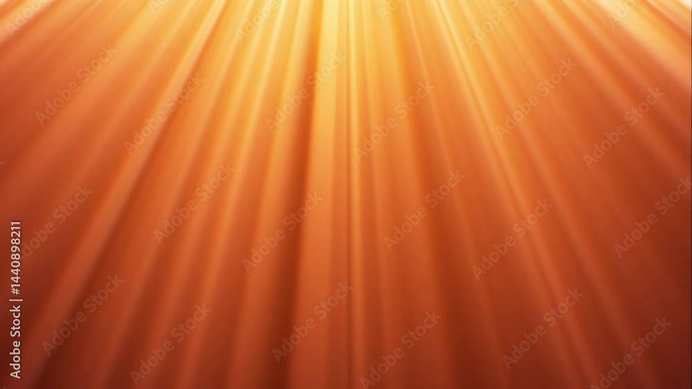 Poster red yellow animated background with sun rays. bright golden rays 3d background. colorful orange futu