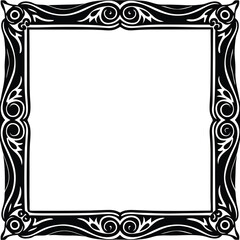 Ornate Square Picture Frame Design