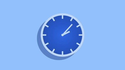 Clock Animation for Time Concept, Clock Animation for Deadline or Time Passing, Analog Clock Counting Down to Deadline - Powered by Adobe