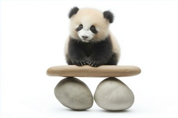 Fototapeta premium panda archetype symbol of balance and gentleness