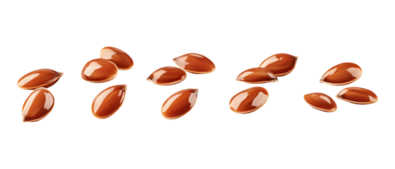 Pack of Flax Seed Against Transparent Background for Health, Nutrition, or Organic Food Projects