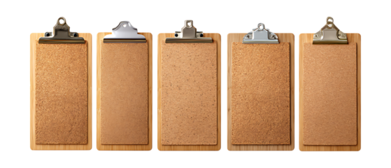 Pack of Cork Boards Against Transparent Background for Office Organization, School Projects, or Home Decor Design Projects