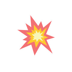 explosion emoji vector collision star burst bang crash illustration symbol sign icon