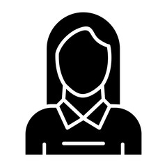 Girl Out line Icon