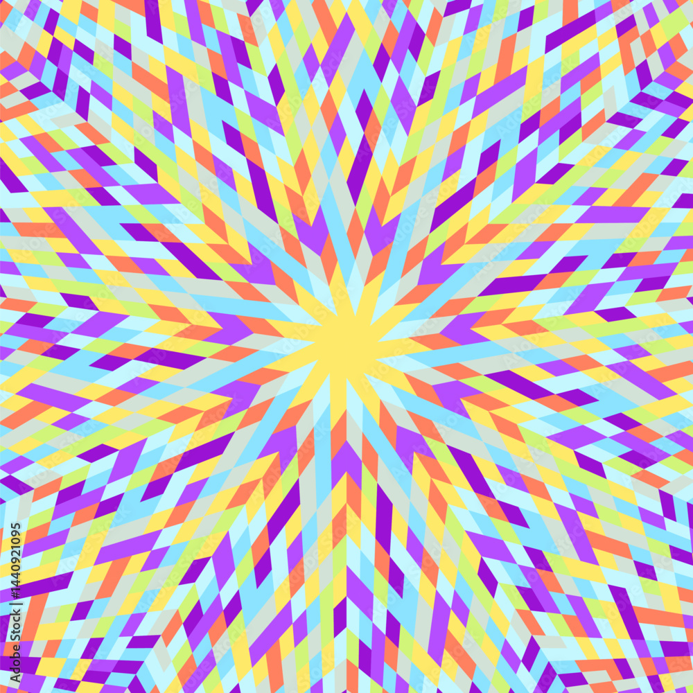 Poster geometrical abstract colorful round tile pattern background