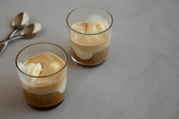 Homemade Affogato Coffee Ice Cream