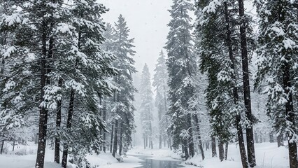 aesthetic nature, 4k nature wallpaper 4k, wallpaper nature images, nature background images | Snowy Kashmir Winter Forest – 16:9 Ultra HD Laptop & PC Nature Background