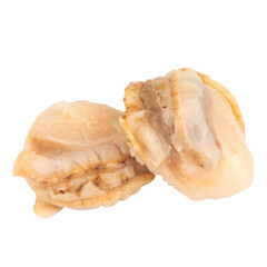 Oyster meat isolated on white background