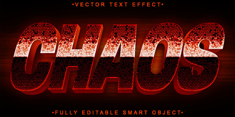 Worn Chaos Vector Fully Editable Smart Object Text Effect