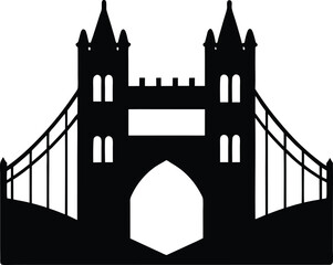 vector illustration of a bridge
