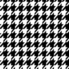 houndstooth, abstract geometric seamless pattern vector, broken, pointed checks, often in a two-tone Color scheme like the black and white, textile pattern.