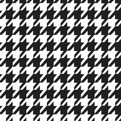 houndstooth, abstract geometric seamless pattern vector, broken, pointed checks, often in a two-tone Color scheme like the black and white, textile pattern.