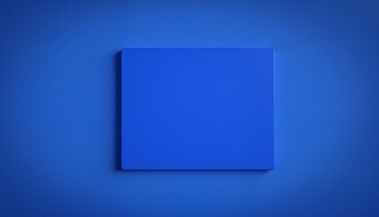 Vibrant deep blue canvas on solid background, artistic expression