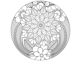 PrintFlowers Coloring Pages For Adules