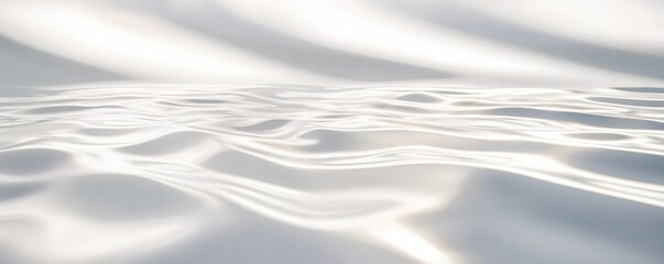 Obraz premium A soft, luminous, flowing, abstract, light, and white design.