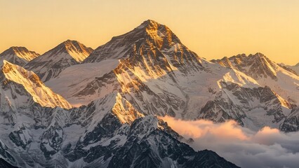 Fototapeta premium aesthetic nature, 4k nature wallpaper 4k, wallpaper nature images, nature background images | Golden Sunrise over Himalayas – 16:9 Ultra HD Nature Wallpaper for PC & Laptop