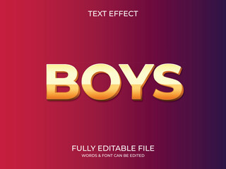 Text effect 3d style