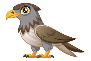 goshawk cartoon vector illustration.