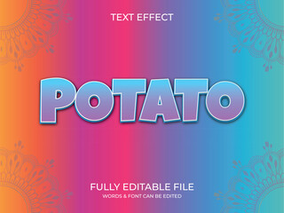 Text effect 3d style