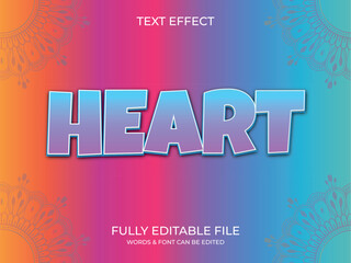 Text effect 3d style