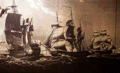 Painting of sailing ship © cascoly2