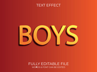 Text effect 3d style