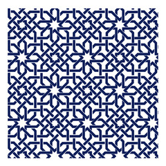 vector seamless pattern with snowflakes, Islamic geometric patterns, repeating geometric shapes, stars, polygons, and interlacing lines, eight-pointed stars and strapwork.