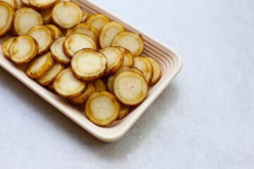 Fresh burdock roots or gobo roots