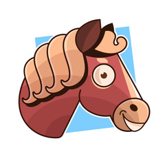 Silhouette horse icon, horse drawing, horse logo, horse vector