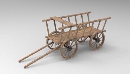 Old wooden cart