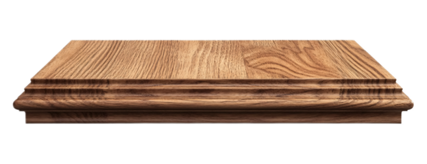 Wood Paneling for Home Decor and Interior Design - Isolated on White Background