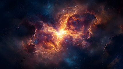 A celestial rift tearing through space with vibrant energy.