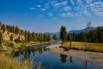 Fototapeta premium lake and mountains