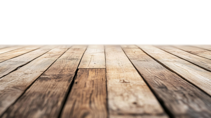 Wooden Floorboards for Interior Design and Home Decor - Isolated on White Background