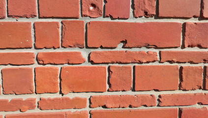 Obraz premium Close Up of Red Brick Wall Texture