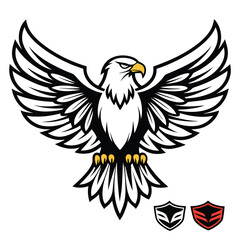 Obraz premium Powerful Eagle Emblem