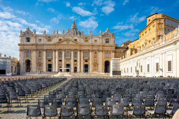 The Papal Basilica of Saint Peter in the Vatican, or simply Saint Peter's Basilica, is a church of...