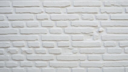 White Painted Brick Wall Texture Background