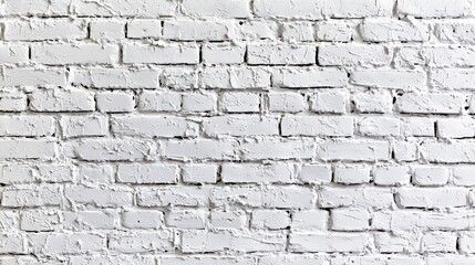 White plastering and painting brick wall white background
